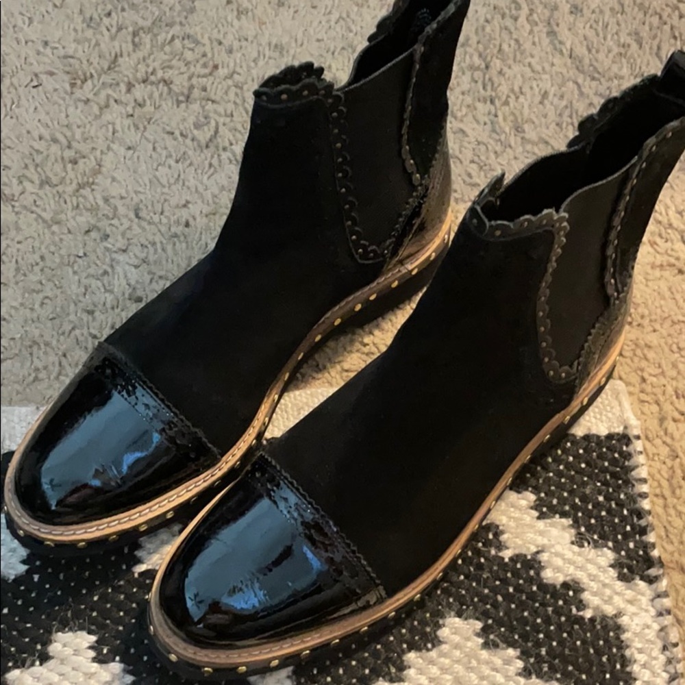 FREE PEOPLE CHELSEA BOOTS BLACK